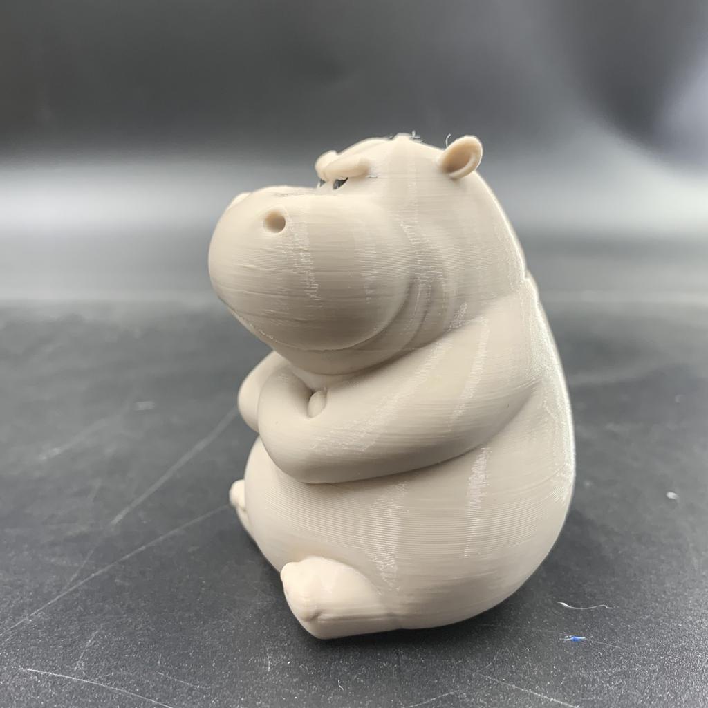 3D Printed Creative And Grumpy Hippo Cute And Home Decor Ornament