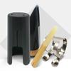 Clarinet Saxophone Mouthpiece with Caps Ligature Reed Black Clarinet Mouthpiece Musical Instrument Accessories