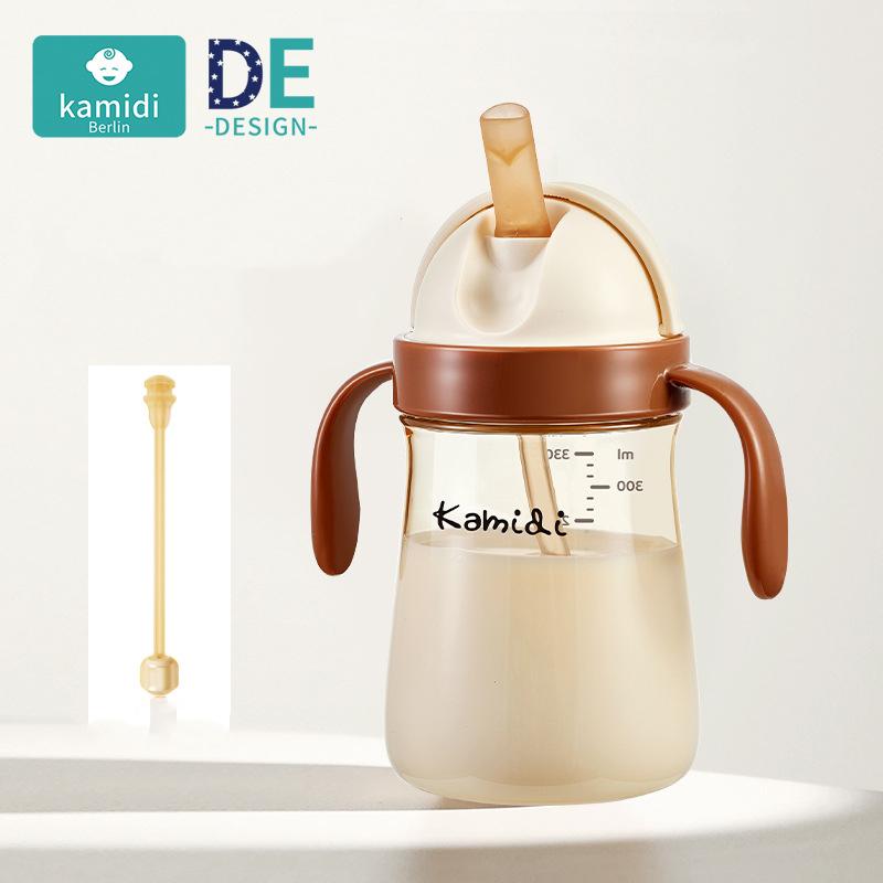 

Бутылка для питья Анти-разбрызгивание Анти-удушье Обучающая чашка Раковина Скользящая крышка Чашка для прямого питья Удобная Красивая и Практичная