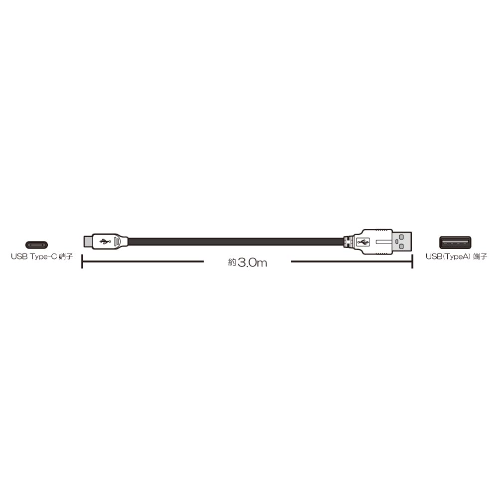 Columbus Circle PS5 USB Long Charging Cable PlayStation 5 Peripheral Function (for Controller) - [Communication (Pairing) Included]