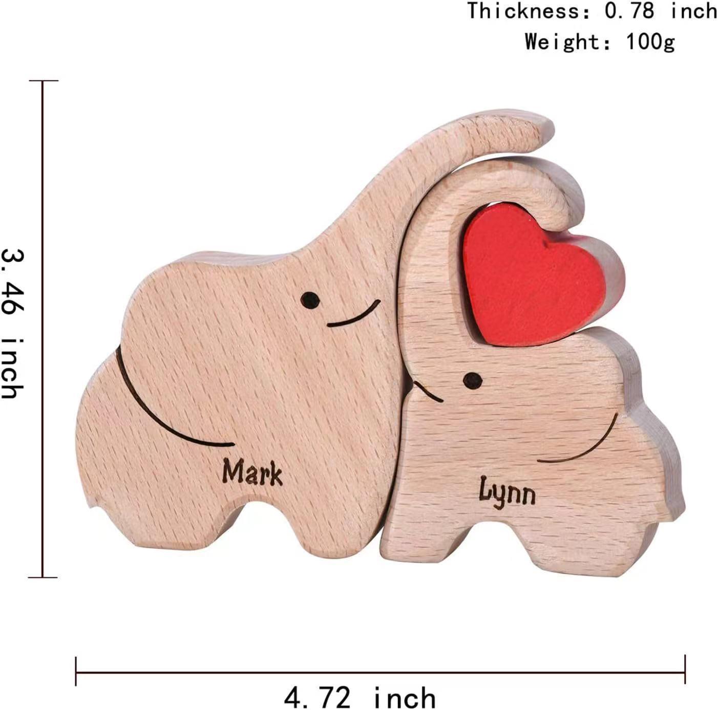 Деревянная резьба  Семья слонов , украшение для гостиной