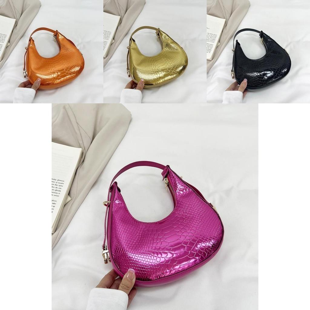 Stylish Crescent Shaped Shoulder Bag Trendy 2023 Summer Fashion Medium Size