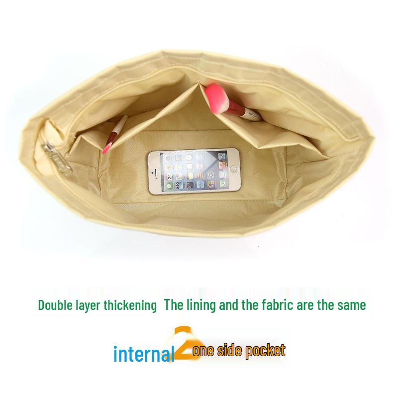 Waterproof Double-Layer Oxford Cloth Large Capacity Makeup Bag with Inner Storage