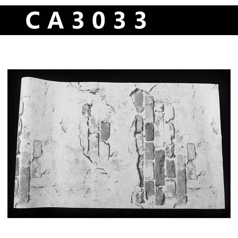 3D Brick Non-woven Wallpaper Retro Brick Stone Wallpaper Industrial Wind Loft Coffee Background Wall Decor
