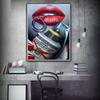 Wall Art Canvas Poster Print Lip Painting For Living Room Pub Picture Wall Art Large Modern Pictures Home Decor Movie Poster