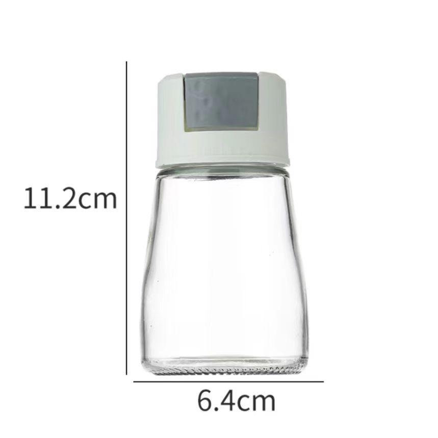 Sealed Glass Salt Control Shaker Set - Moisture-Proof Kitchen Seasoning Bottles 