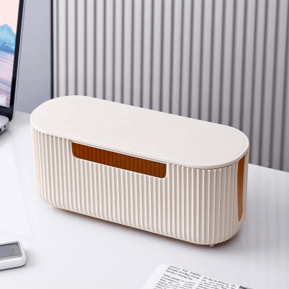 Dustproof Power Strip Storage Box With Lid Power Strip Organizer Wire Management Case Home