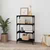 VidaXL Bookcase Black 60x33x100 Cm Engineered Wood and Steel 819327
