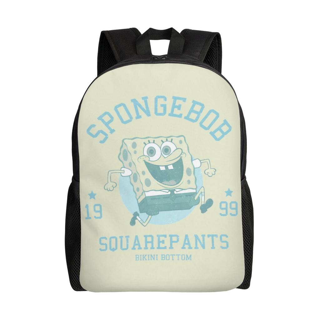 S-Sponges Anime Bobes Backpack for Men Women Waterproof School College Cartoon Bag Print Bookbags
