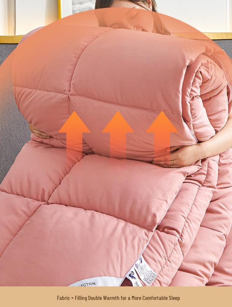 Hotel Luxury Microfiber Quilt - Thick Warm Winter & Spring/Autumn Comforter for All Seasons