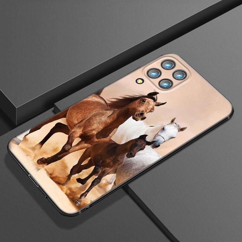 

Чехол для телефона с бегущим животным и лошадью для Samsung Galaxy A21 A30 A50 A52 S A13 A22 A32 4G A23 A33 A53 A73 5G A12 A31 A51 A70 A71 A72 Samsung A73 5G