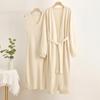 Autumn and Winter Lazy Loose Knitted Suit Women's Long Shawl Cardigan Dress Two-piece Set