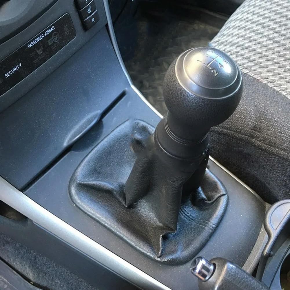 BIVVI Gear Shift Knob Boot Lever Switch Handle Leather for Toyota Corolla 2007-2013 Manual Gearbox Handle Cover 5 Speed