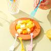 Plastic Fruit Forks, Dessert Forks for Home Kitchen, Suitable for Wedding, Party, Gift, Birthday