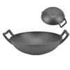 Cast Iron Grill Pan Thickened No Coating Nonstick Cookware Dual Handles Frying Pan 32cm Frying Wok