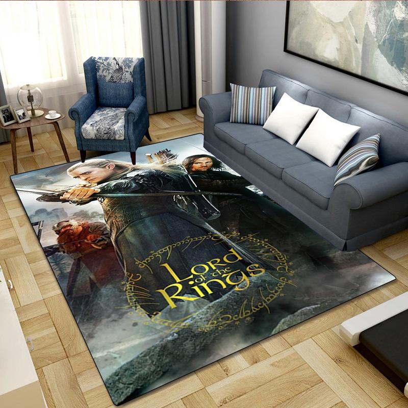 The Lord Of The Rings Carpet Office Decorative Carpet For Living Room Bedroom Door Mat Floor Rug Computer Chair Area Rug