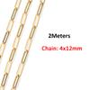 2 Meters Stainless Steel Chain O Chains for Bracelet Necklace Anklet Jewelry Making DIY Findings Wholesale Gold/Silver Color