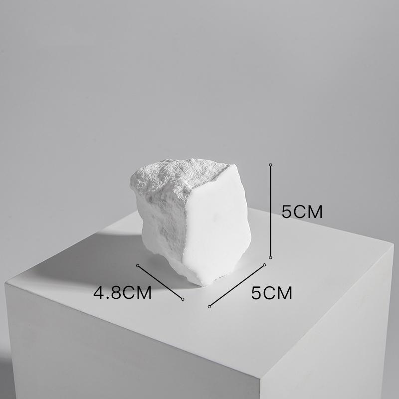 INS white plaster decoration stone ornaments cosmetics photography props jewelry shooting scene layout irregular stones