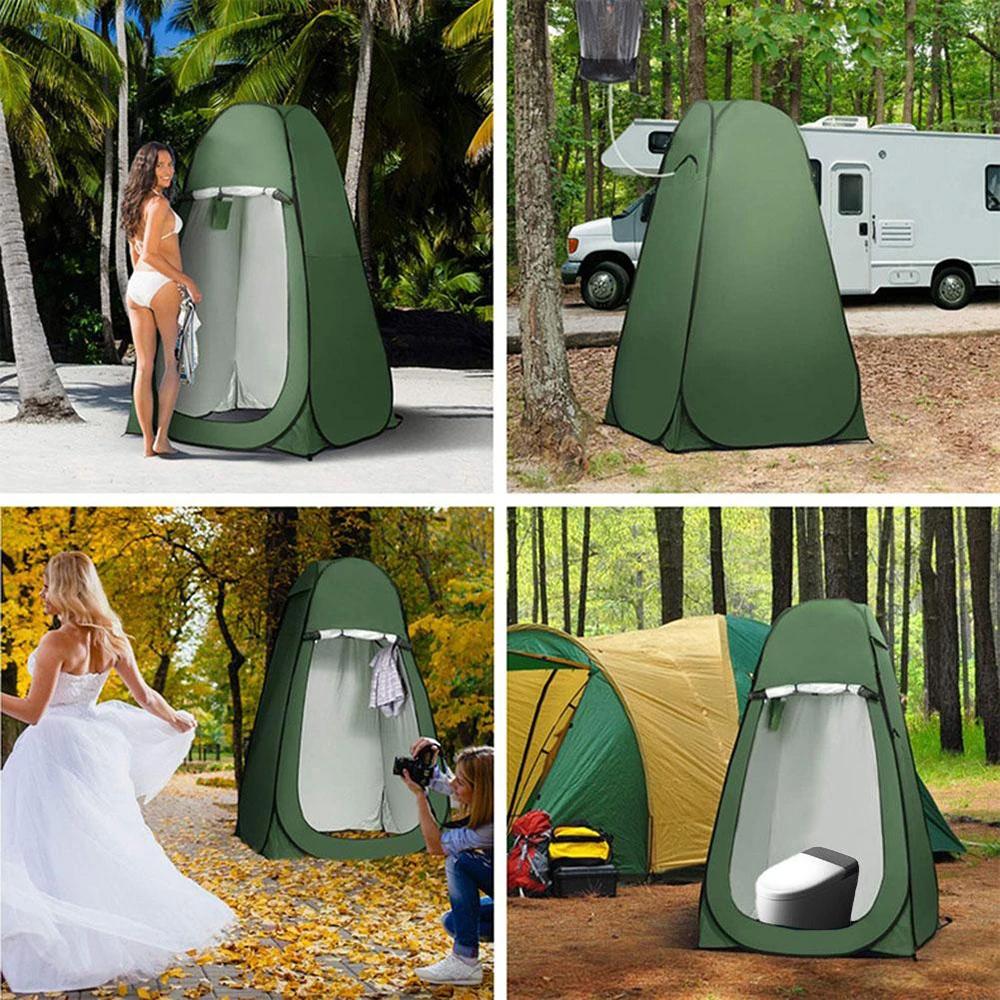 Portable Outdoor Camping Shower Pop Up Privacy Tent Shower Tent Waterproof Changing Room Shelter for Camping Hiking Beach Toilet Tent Shower Bathroom