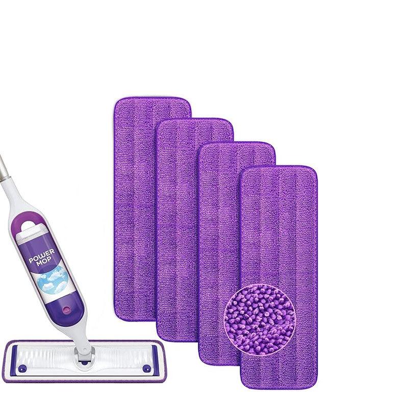 Microfiber Hands-Free Spray Mop Head, 14x42cm, Velcro Attachment, High Absorbency