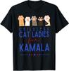 Lustige kinderlose Katzenladys für Kamala Harris 2024 Präsident T-Shirt, Größe S-5XL