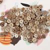 50Pcs Natural Wooden Sewing Buttons For Clothing Decorations Scrapbooking Eco-friendly Wood DIY Crafts Accessories Wholesale