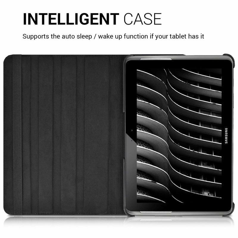 360 Degree Rotating Case for Samsung Galaxy Tab 2 10.1 GT P5100 P5110 P5113 Tab 2 Tablet Cover Folio Pu Leather Stand Smart Capa