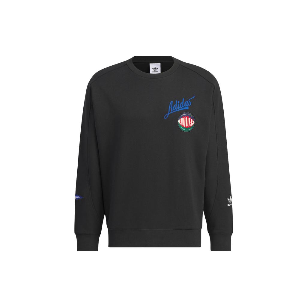 Adidas Originals Sweatshirts Men's Black Crew Neck Moderate Regular IZ1520