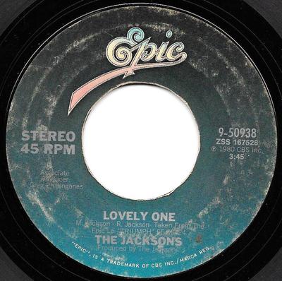 7inch Record JACKSONS - Lovely One 950938 Epic 1980 US Soul/Funk Used