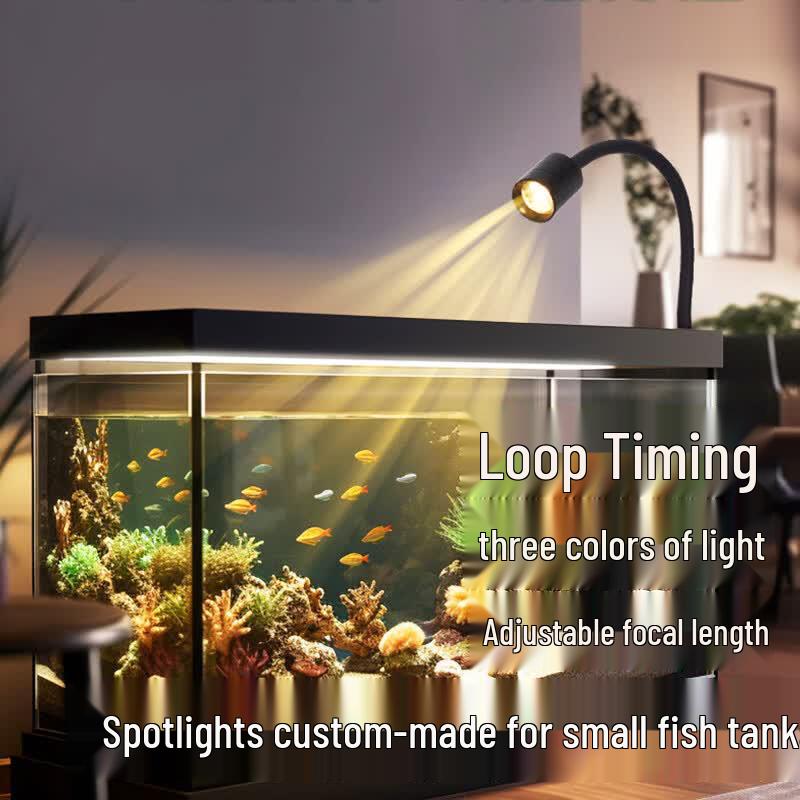 Aquarium 3W LED Spotlight with Adjustable Focus & Timer