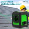Mini Portable High-Precision 2-Line Laser Level with Green Light and Infrared