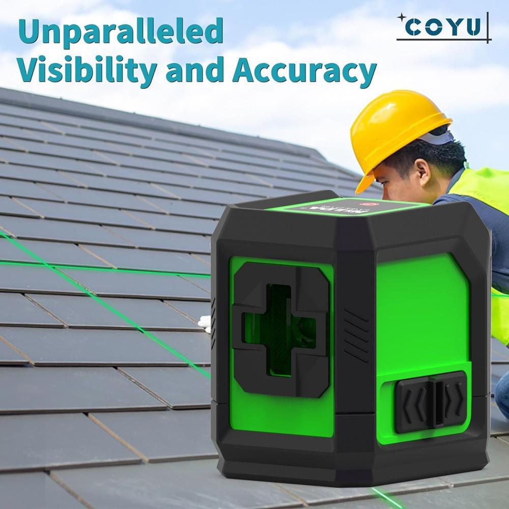 Mini Portable High-Precision 2-Line Laser Level with Green Light and Infrared