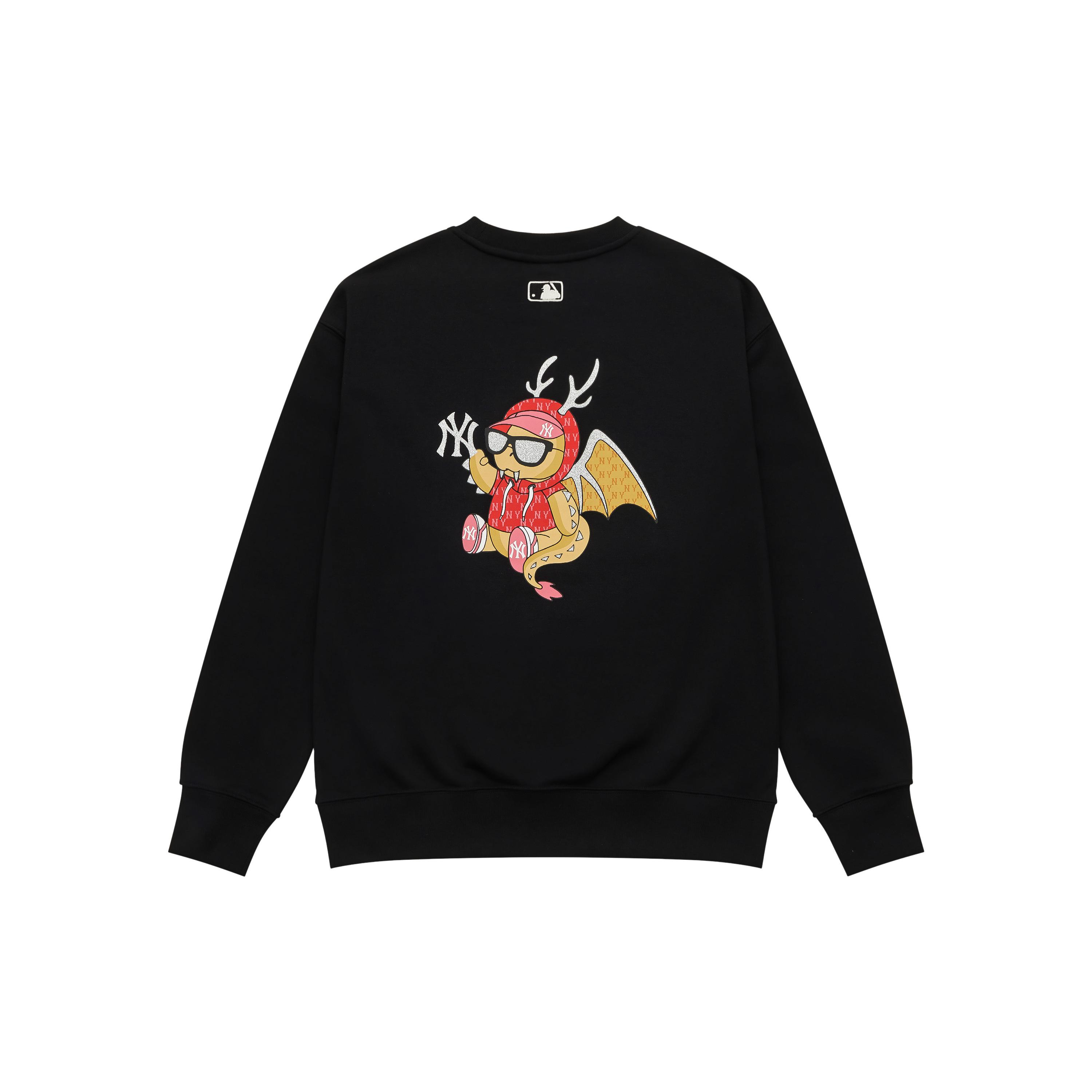 MLB SS24 Sweatshirt Unisex Black 3AMTQ0141-50BKS XS