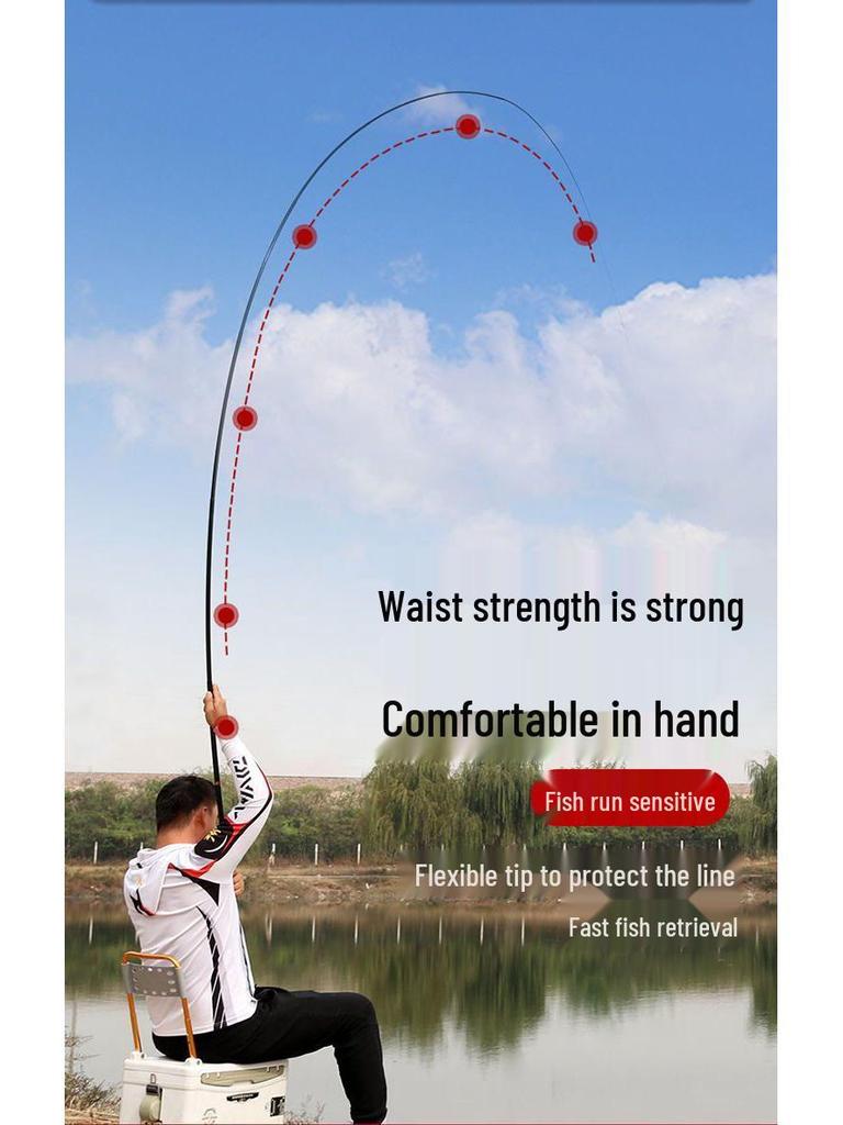Ultra-Light Carbon Stream Fishing Rod 3.6-7.2m for Crucian Carp