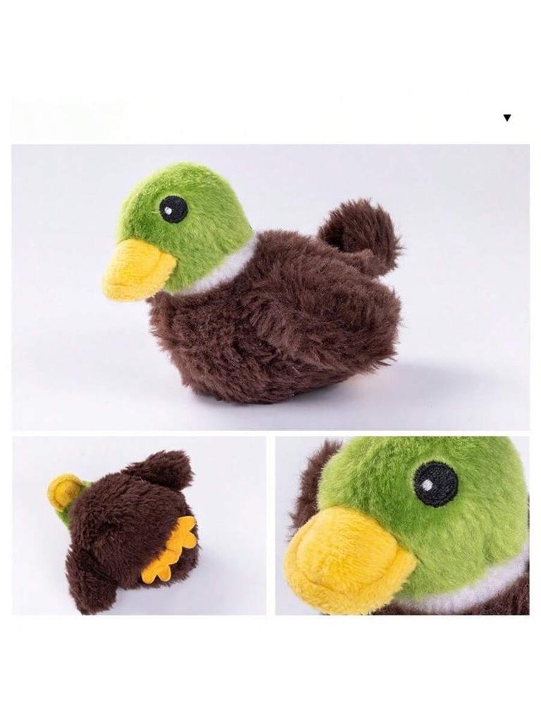 1pc Electric Interactive Cat Toy, Rechargeable Flapping Bird Plush Toys, Squeaking  Toys for Cats Fun Kitten Exercise Toys Soft