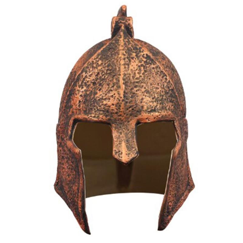 Horned Hat Roman Battle Costume Accessory Soft Latex Ancient Fighter Helmet For Role Playing And Cosplay