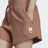 Adidas Lounge Terry Loop Solid Loose Waist Drawstring Shorts Women Shorts Pink HZ1601