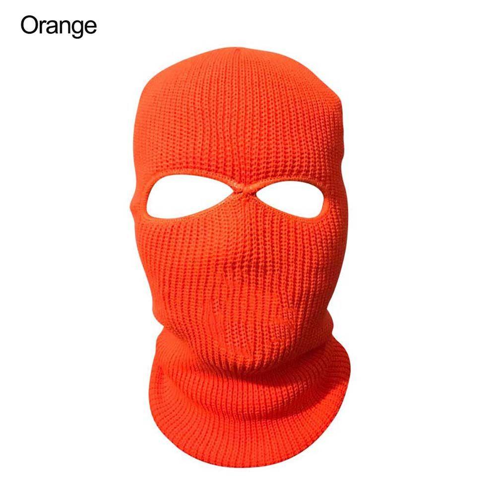 2 отверстия Женская и мужская маска-шапка зимняя вязаная шерстяная шапка Балаклава с капюшоном теплая мягкая модная мотоциклетная лыжная шапка