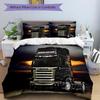 Set Lenzuola 3 Pezzi Stampa Camion Edizione Scania Copripiumino Con 2 Federe Cuscino Casa Regalo di Compleanno