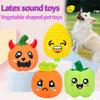 Pet Latex Toys Simulated Smiling Faces Radishes Lantern Peppers Pumpkins Pet Toy Self Fun Soothing Sounds, Dog Toys Pet Supplies