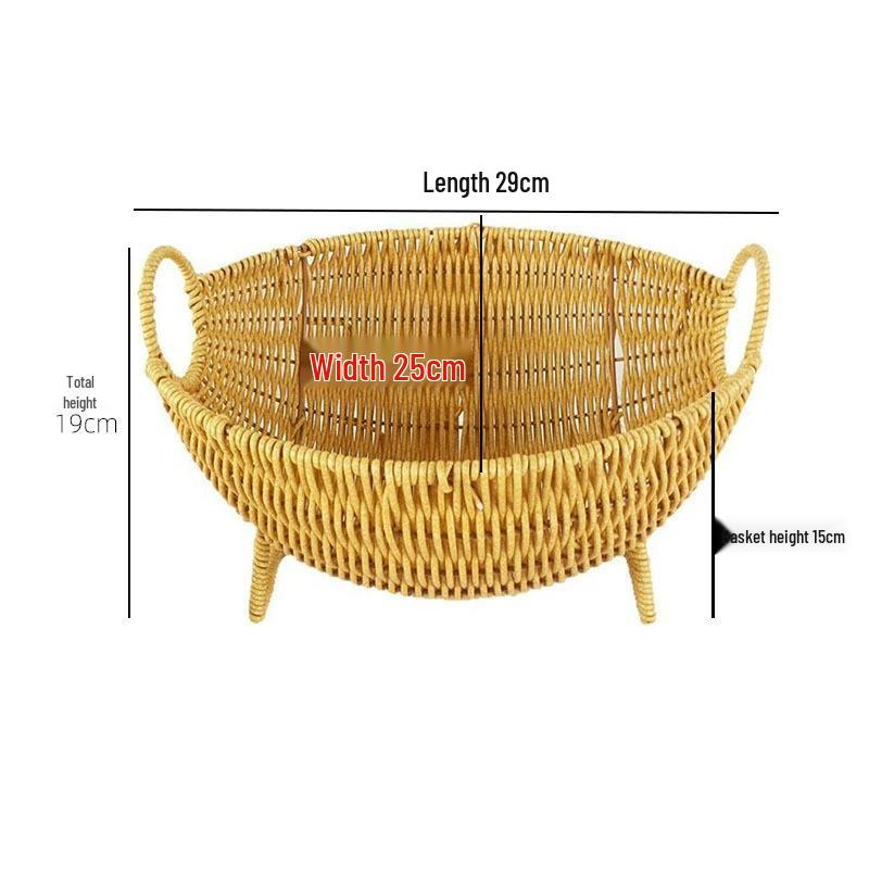 Handgeflochtener Hängekorb im Rattan-Stil für Obst & Snacks