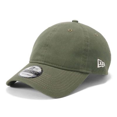 New Era 9TWENTY Basic Solid Color New Sizes 920 Washed Nolvade Size 25J Cap, Olive, M/L, Basic, White,
