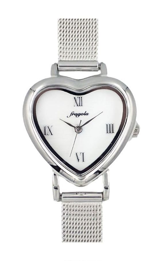 

[Подписаться] Часы Fragola Heart Mesh Belt Watch N00224S-1 SV женские серебряные