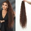 Damen Mode Flauschig 36 Zoll Extra Lang Lockiger Pferdeschwanz Erweiterung Zugband Wasserwelle Pferdeschwanz mit Elastischem Netz