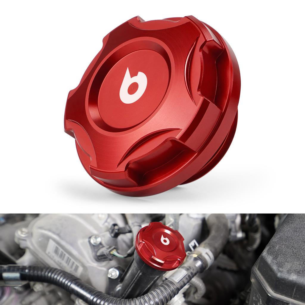 BEVINSEE Aluminium Oil Filler Cap for Toyota FJ Cruiser/4Runner/Tundra, Replace for 12180-31020