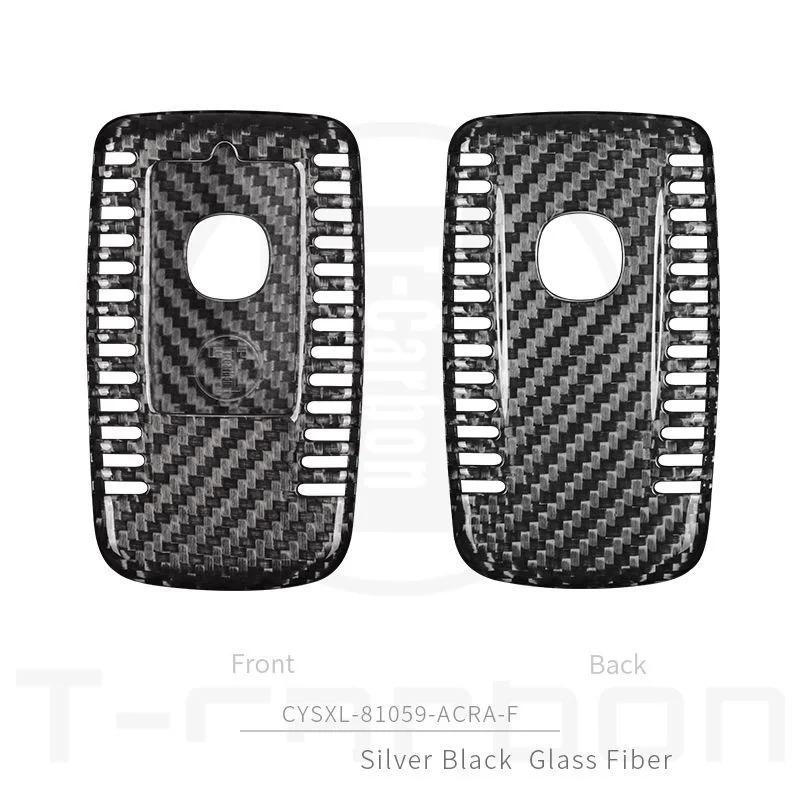 Interior Mouldings Real Carbon Fiber Car Key Case Key Cover For Acura LDX MDX RDX NSX RTLX TLX-L TLX RLX Car Styling