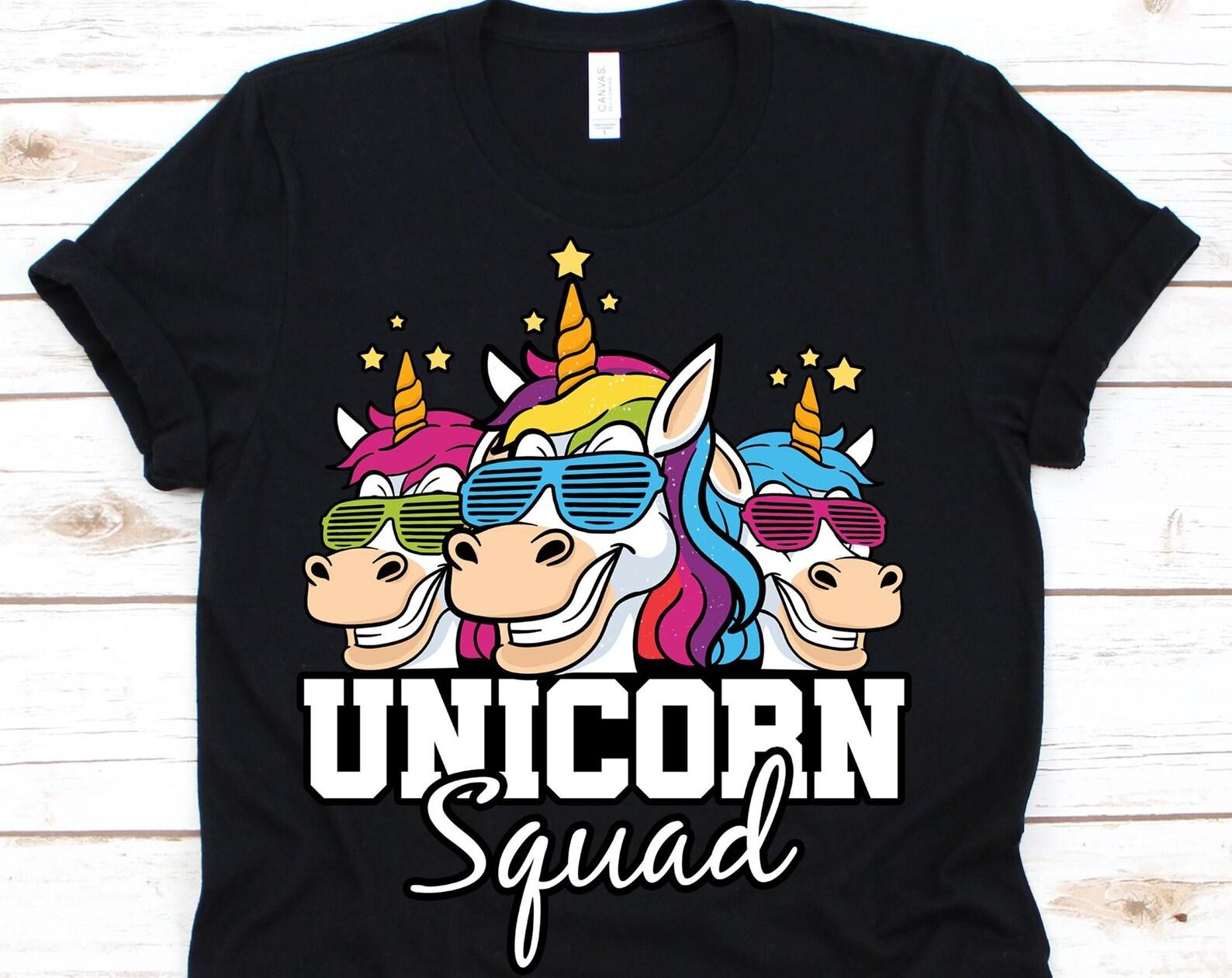 Unicorn Squad Shirt, Magical, Unicorn Shirt,Rainbow Unicorn, Llama, Squad Tee, Unicorn T Shirt, Unicorn Squad, Sunglasses XL
