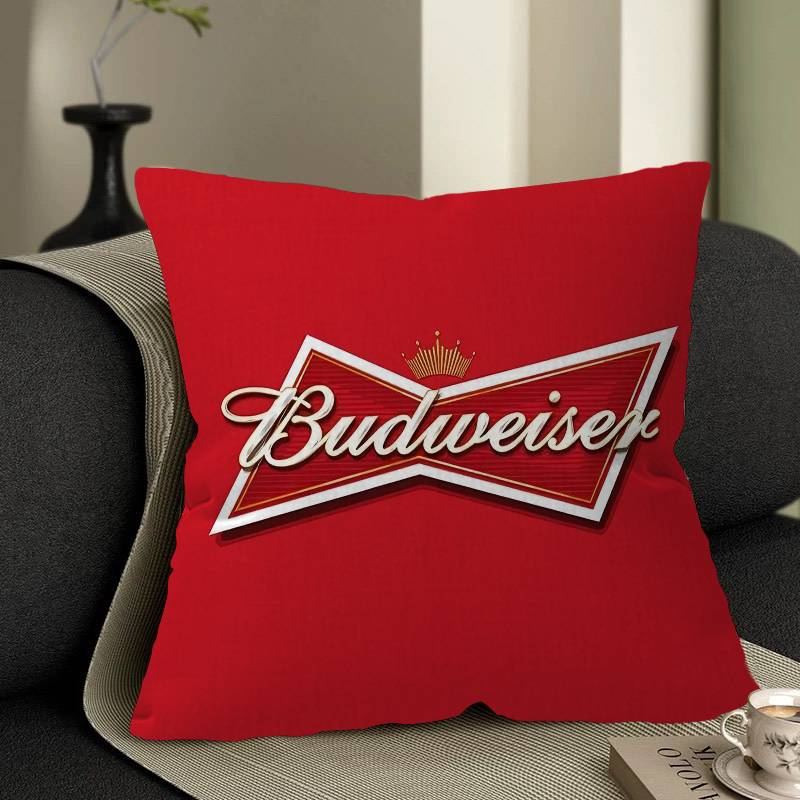 Classic Beer Brand BBudreiser Personalized Pillow Dust Cover Bedroom Kids Party Decoration Pillowcase Birthday Children Gift