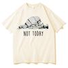 Funny At Walker Not Today T Shrits Unisexs Women Oversized Tee Shirts High Quality Aesthetic Short Sleeves Gothic Clothes Teenagers