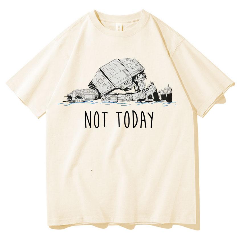 Funny At Walker Not Today T Shrits Unisexs Women Oversized Tee Shirts High Quality Aesthetic Short Sleeves Gothic Clothes Teenagers